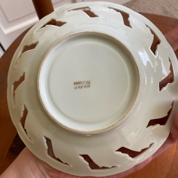 Vintage Japan Pink Dahlia Floral Saucer Plate - 1972 - Picture 8 of 9